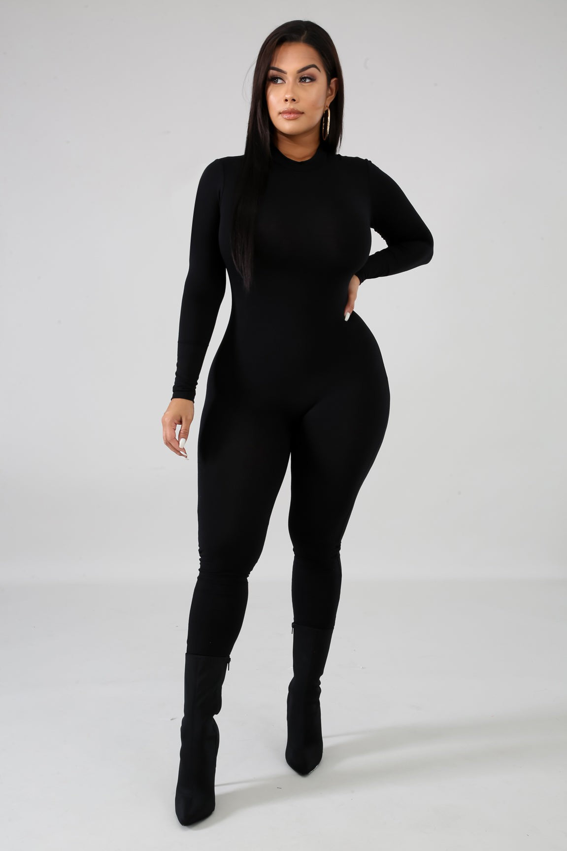 Mock Neck Catsuits