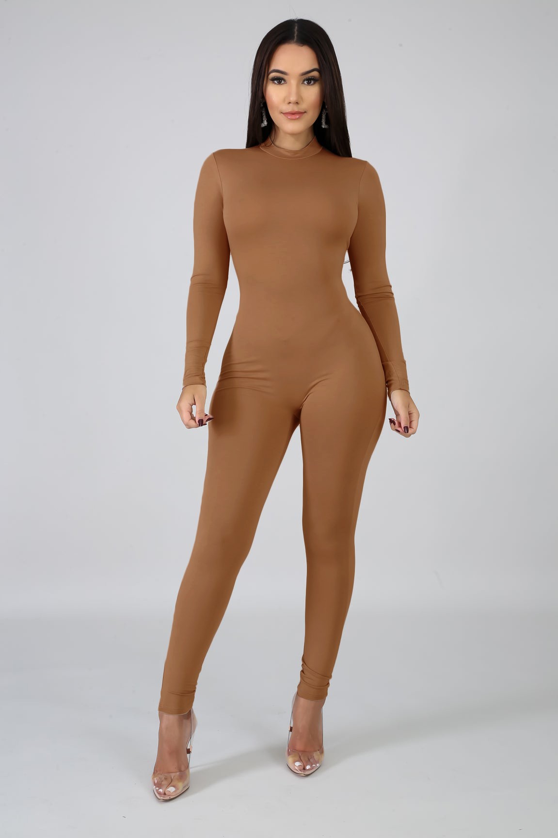 Mock Neck Catsuits