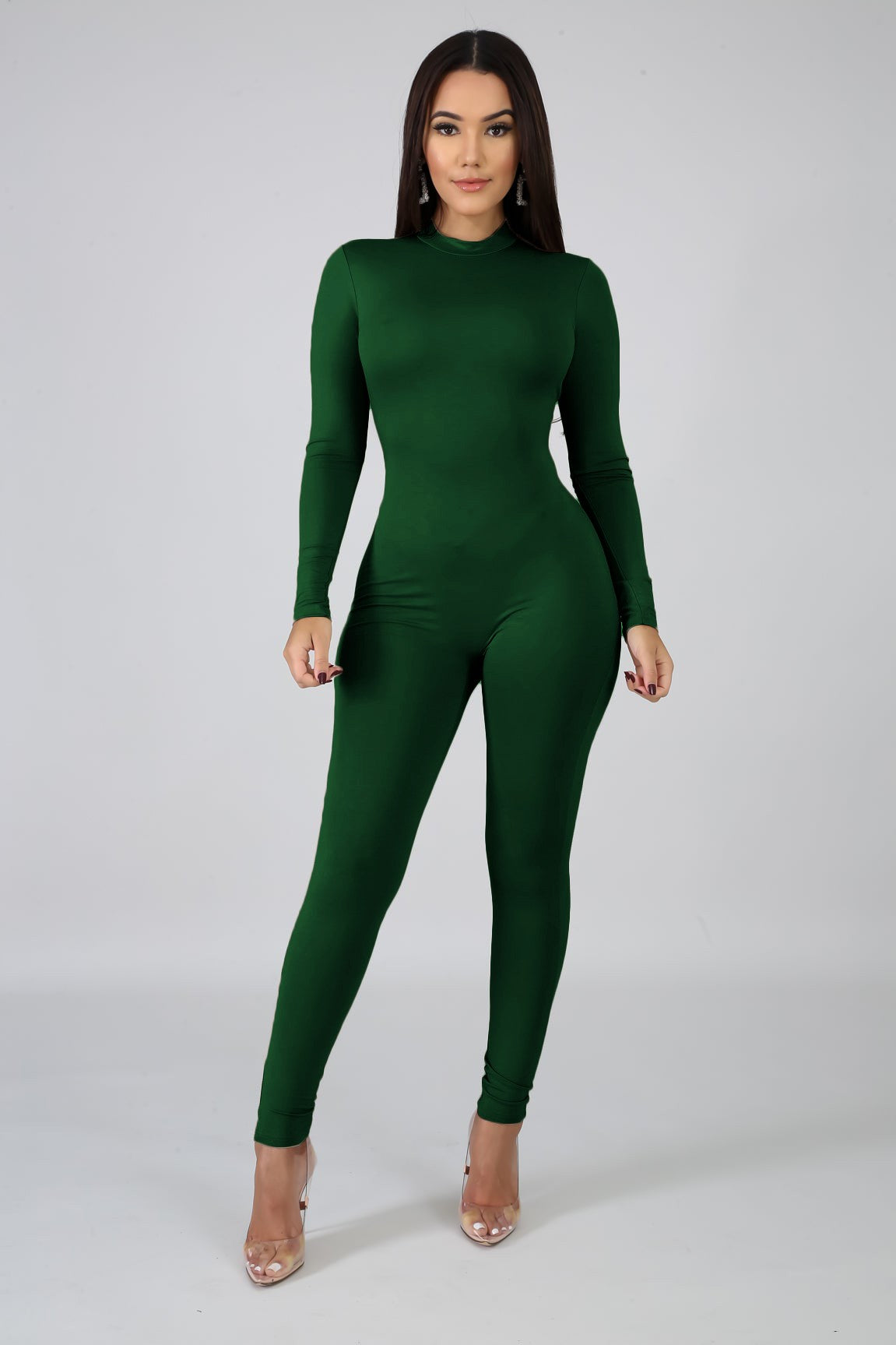 Mock Neck Catsuits