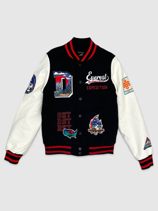 Suede Varsity Jacket