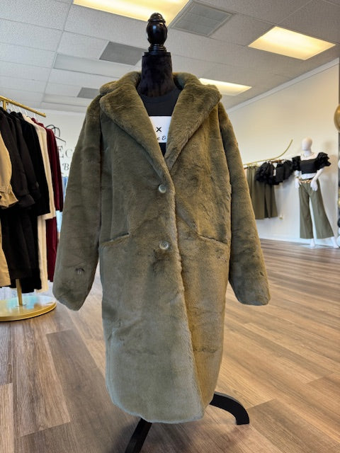 Fur Coat Army Green